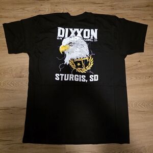 Dixxon Flannel Co. Let Freedom Caw, Black Graphic T-Shirt, Size 2XL, Biker, Tee